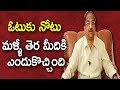 Prof K Nageshwar on Vote for Note Case Resurfacing