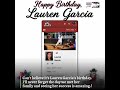 Can’t believe it’s Lauren Garcia’s birthday. I’ll never forget the day we met her family and seeing…