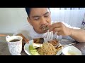 FRIED RICE ,CRISPY DRIED FISH and FRIED EGG | mukbang