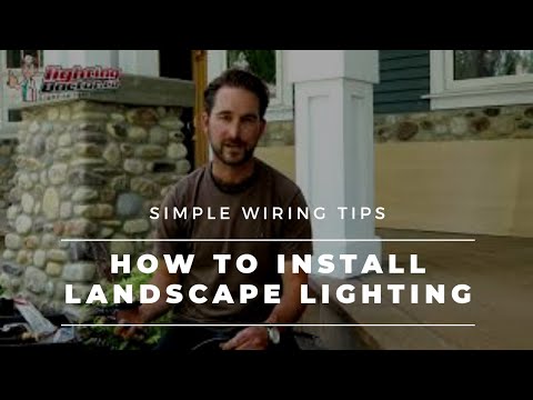 How to Install Landscape Lighting - Simple Wiring Tips - YouTube