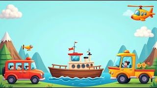 CHILDREN'S SONGS | GETTING TO KNOW VEHICLES | VARIOUS TYPES OF VEHICLES
