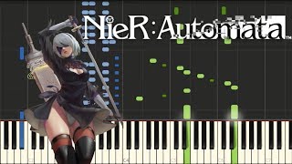 NieR Automata - A Beatiful Song (Synthesia Piano Tutorial) chords