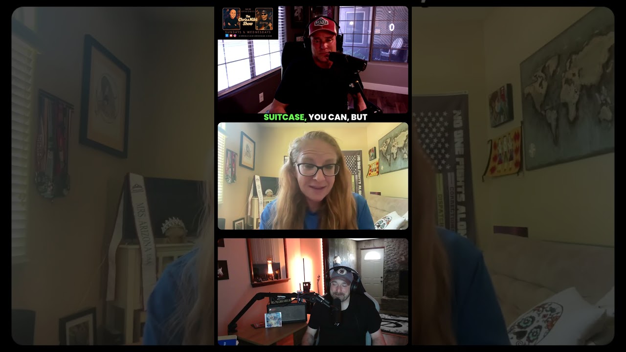 Border Standoff: Alicia Shields vs. a Foreign Government #youtubeshorts #chrisandmikeshow #spotify