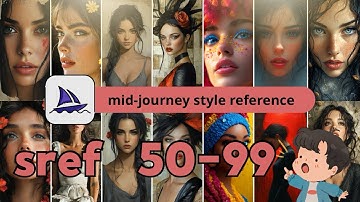 MidJourney Style Reference Test | SREF 50 to 99 Comparison | AI Art Evolution (sref codes)