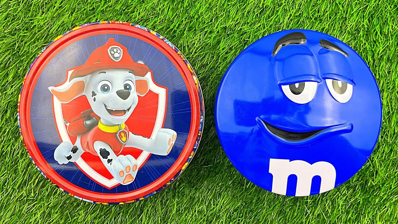 Funny Paw Patrol and M&M'sBoxes Video | Satisfying Candy ASMR | Surprise Bag Lollipop Sweets and Top