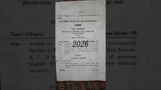 B.sc BOTANY Paper: BOTA-101[Biodiversity(Microbes, Algae, Fungi and Archegoniates)] 1st year hpu