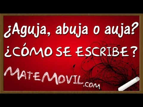 Video: ¿Es aguja una palabra?