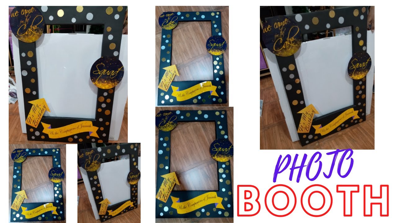 Diy Photo Booth Frame Selfie Frame For Birthday Party YouTube