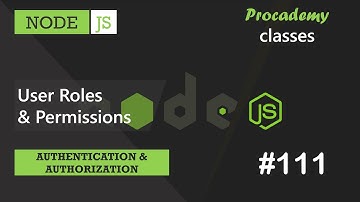 #111 User Roles and Permission | Authentication & Authorization | A Complete NODE JS Course