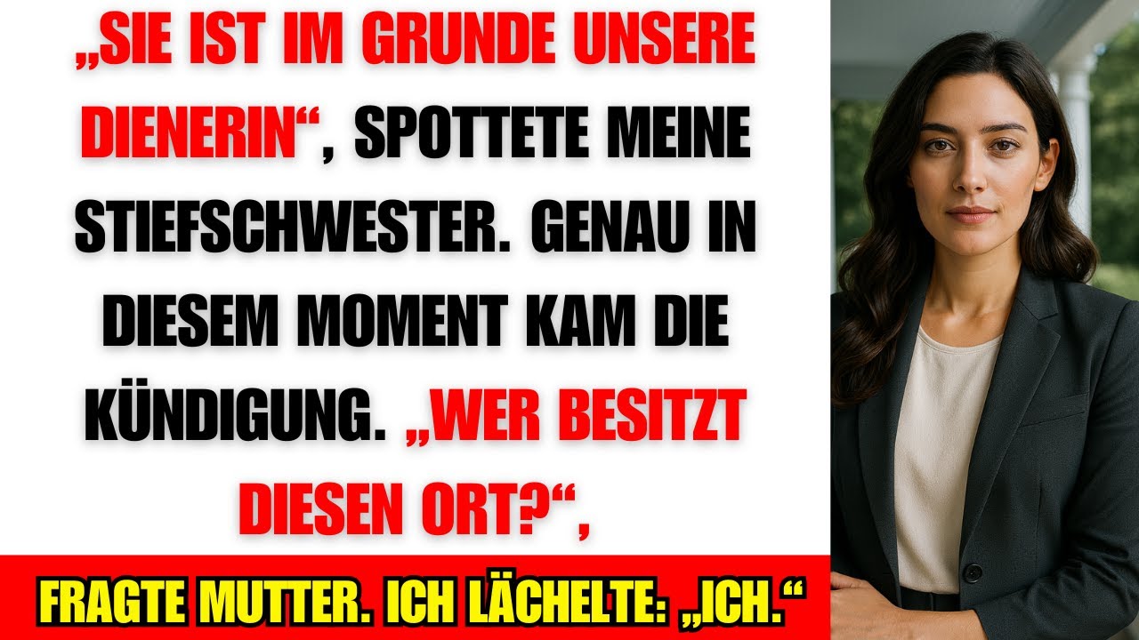 Beim Abendessen nannten sie mich „die Hilfe“ – doch das Haus gehörte die ganze Zeit mir