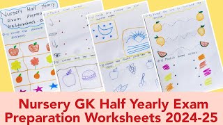 Nursery GK Half Yearly Exam Preparation Worksheets 2024-25/Nursery Class GK/Nursery class teaching