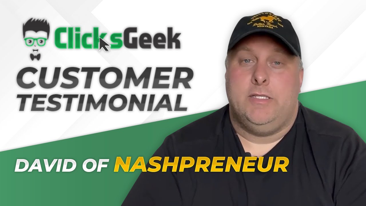 David Dutton from Nashville Reviews Clicks Geek Google Ads (Course + Setup)