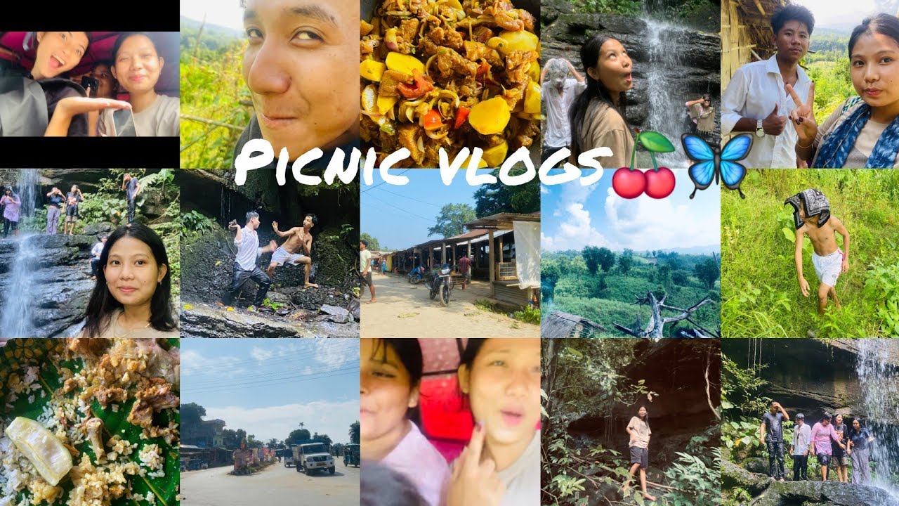 Waterfall picnic with friends at laldenga⛰️♥️🌬|| nrk bo fydi gusy🍒🦋|| @RikshaadbOfficial 