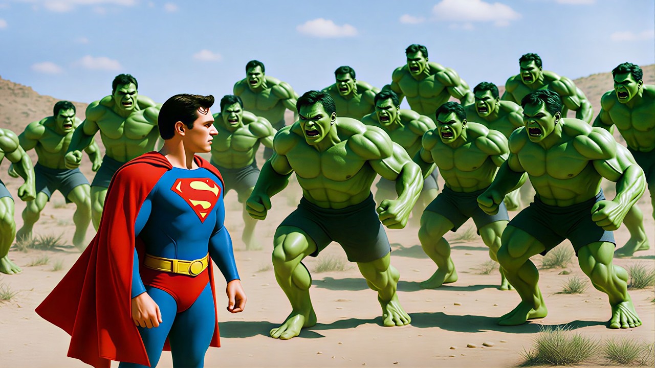 SUPERMAN VS 50 TANE HULK - Ultimate Epic Battle Simulator