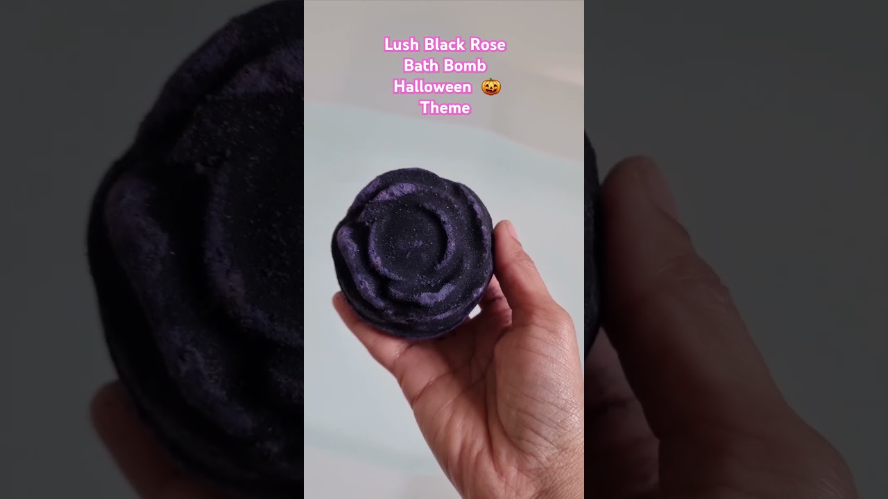Lush Black Rose Bath Bomb | Halloween theme 🎃 