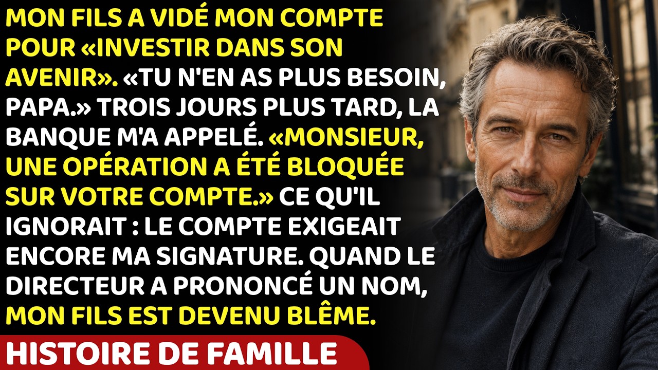 « Le grand-père ne sert plus à rien. Dès qu'il signe, on le place. » Cédric a ri en disant ça, dans ma propre cuisine, à quelques mètres de moi. Il croyait le babyphone éteint. Il ne savait pas...