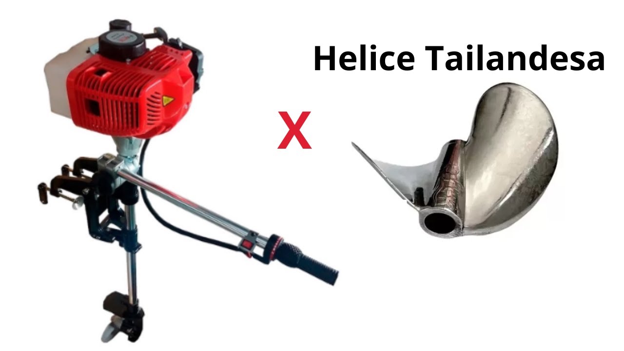 Motor 52cc 3hp rabeta vertical, Adaptação da Hélice Tailandesa, será que vai funcionar?