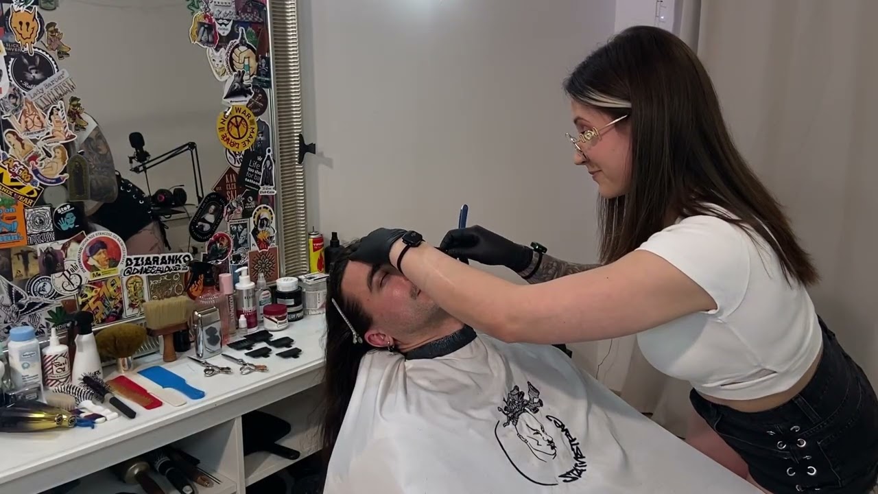 ASMR Традиционное Бритьё у Барбера | Расслабляющие Звуки Бритвы для Сна