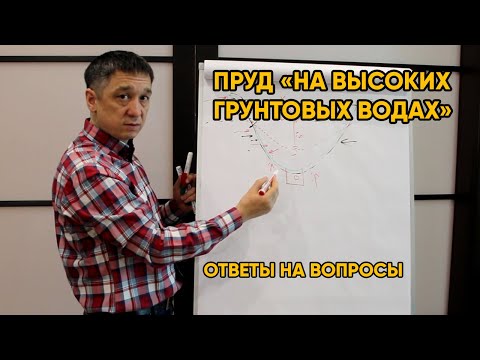 ПРУД "НА ВЫСОКИХ ГРУНТОВЫХ ВОДАХ" | Как построить пруд на участке с высокими грунтовыми водами