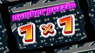 number puzzle 7×7 classic @basicsmind42 