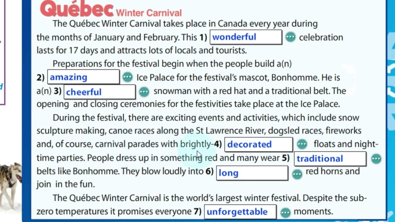 Quebec winter carnival.