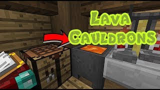 LAVA Cauldrons!!! | Command Block Mod - Minecraft: Wizard Pack