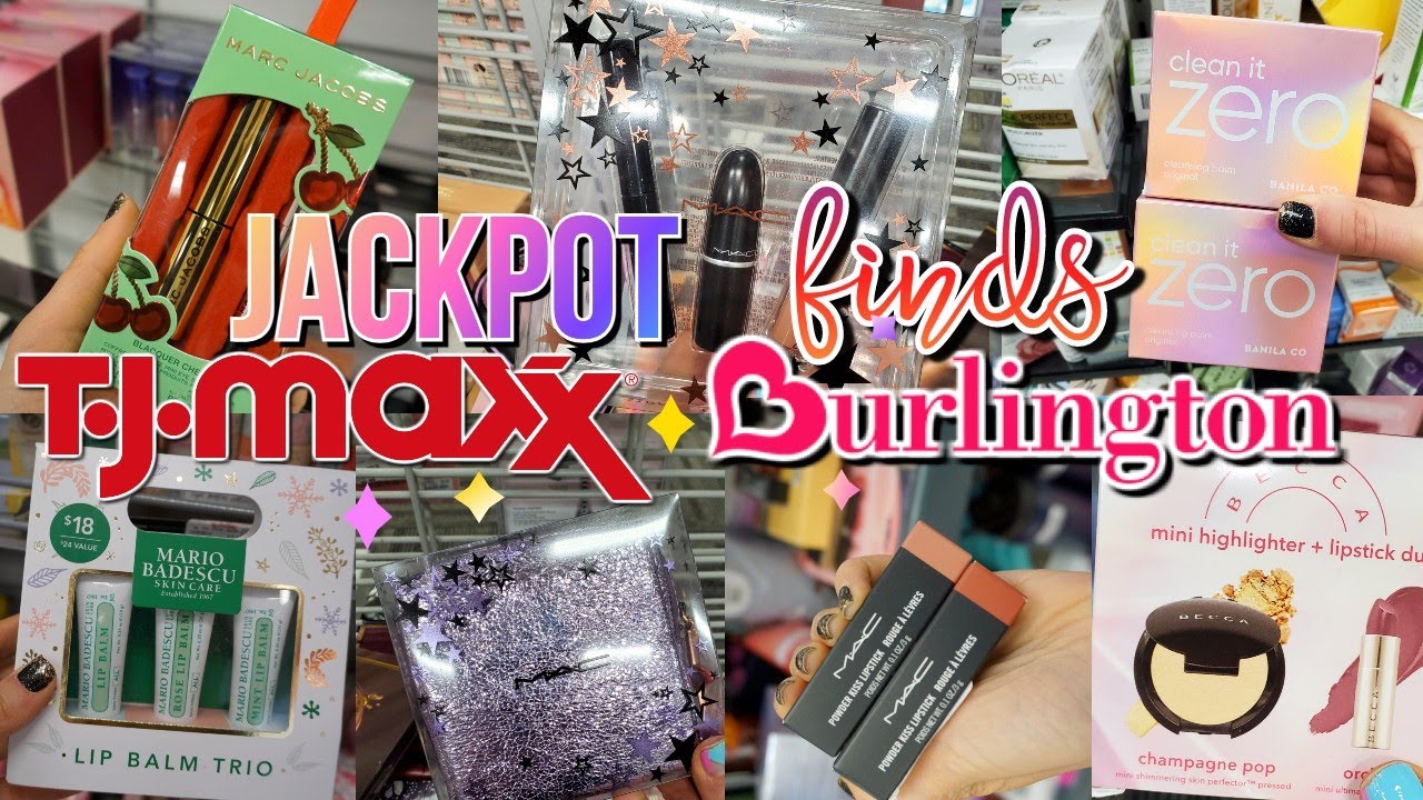 SHOCKING BURLINGTON & TJ MAXX JACKPOT FINDS!! BUDGET BEAUTY BUYS | CHEAP HIGH END MAKEUP!