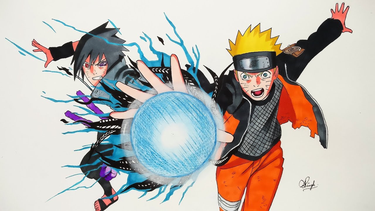 Naruto Vs Sasuke - Desenho de narutu_crakudo - Gartic