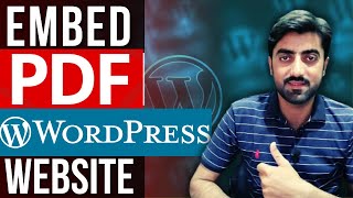 How to Embed PDF in WordPress | WordPress on page pdf viewer | Website Beginners