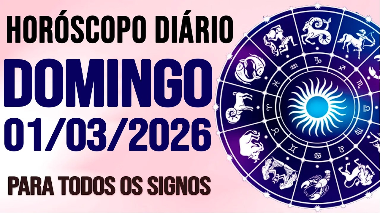 HORÓSCOPO DO DIA PARA TODOS OS SIGNOS // DOMINGO DIA 01/03/26 (SIGNOS DO DIA DE HOJE)