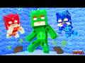 O LAGARTIXO fez Coco na PISCINA dos PJ Masks No minecraft