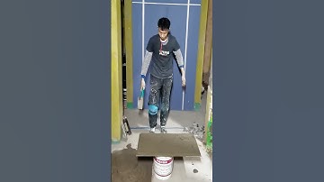 Wall tile installation process #smartwork #goodtools