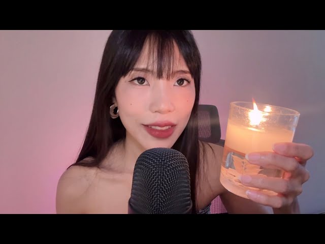 ASMR | Textures & Whispers in soft, simple English เสียงกระซิบจากสิ่งรอบตัว ผ่อนคลาย หลับสบาย 📖😌🕯️🪨🪵