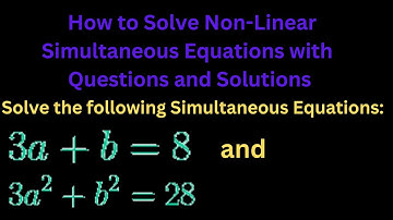 Numerical Techniques  1 : Solving Non-Linear Simultaneous Equations |Lesson 11