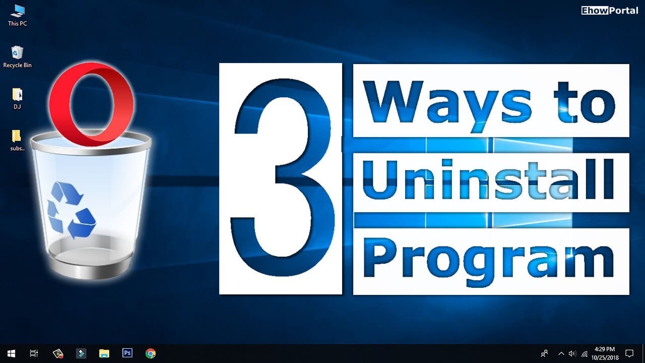 3 Ways to Uninstall a Program from Windows 10 - YouTube