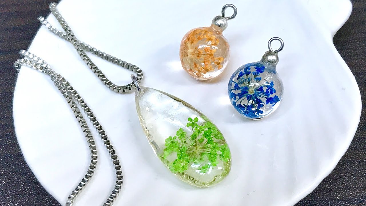 【UVレジン 100均】ナチュラル風ネックレスとレジンアレルギーのその後　Natural resin