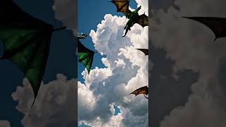 Sky Riders Dragons In Flight Above The Clouds