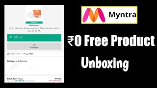 Myntra 100% Free Product Unboxing.New Free Shopping Trick.Free Product Unboxing today. screenshot 3