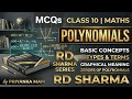 Class 10 Chapter 2 Polynomials, Most important MCQs from RD SHARMA by PRIYANKA MAM