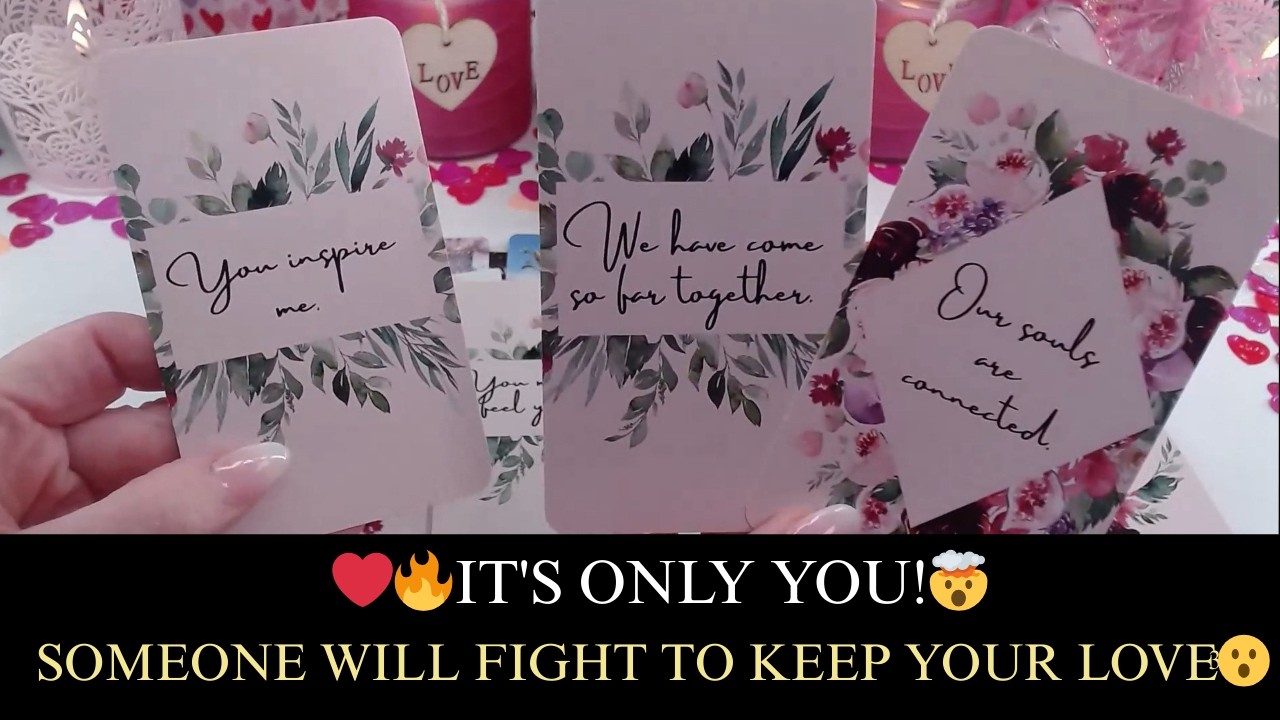 ❤️‍🔥IT'S ONLY YOU!🤯SOMEONE WILL FIGHT TO KEEP YOUR LOVE😮TWIN FLAME LOVE TAROT💖✨#twinflamelove