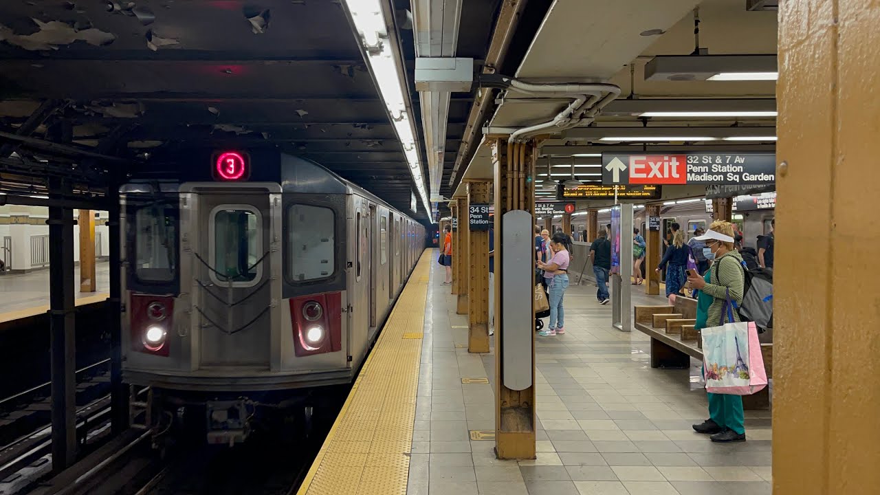 IRT 7th Avenue Line R142 3 Train Ride from 34th Street Penn Station