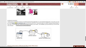 How to change PrestaShop Facebook Shop url to our online store
