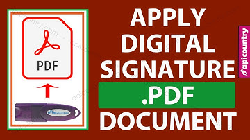 Add Digital Signature Certificate to PDF Document 🥉🥉. Sign PDF files using DSC.
