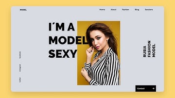 Responsive Landing Page HTML CSS And JAVASCRIPT  (GSAP) Distortion Effect | Model Web Design