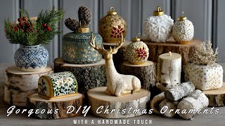 Full Gorgeous DIY Christmas Ornaments with a Handmade Touch Update