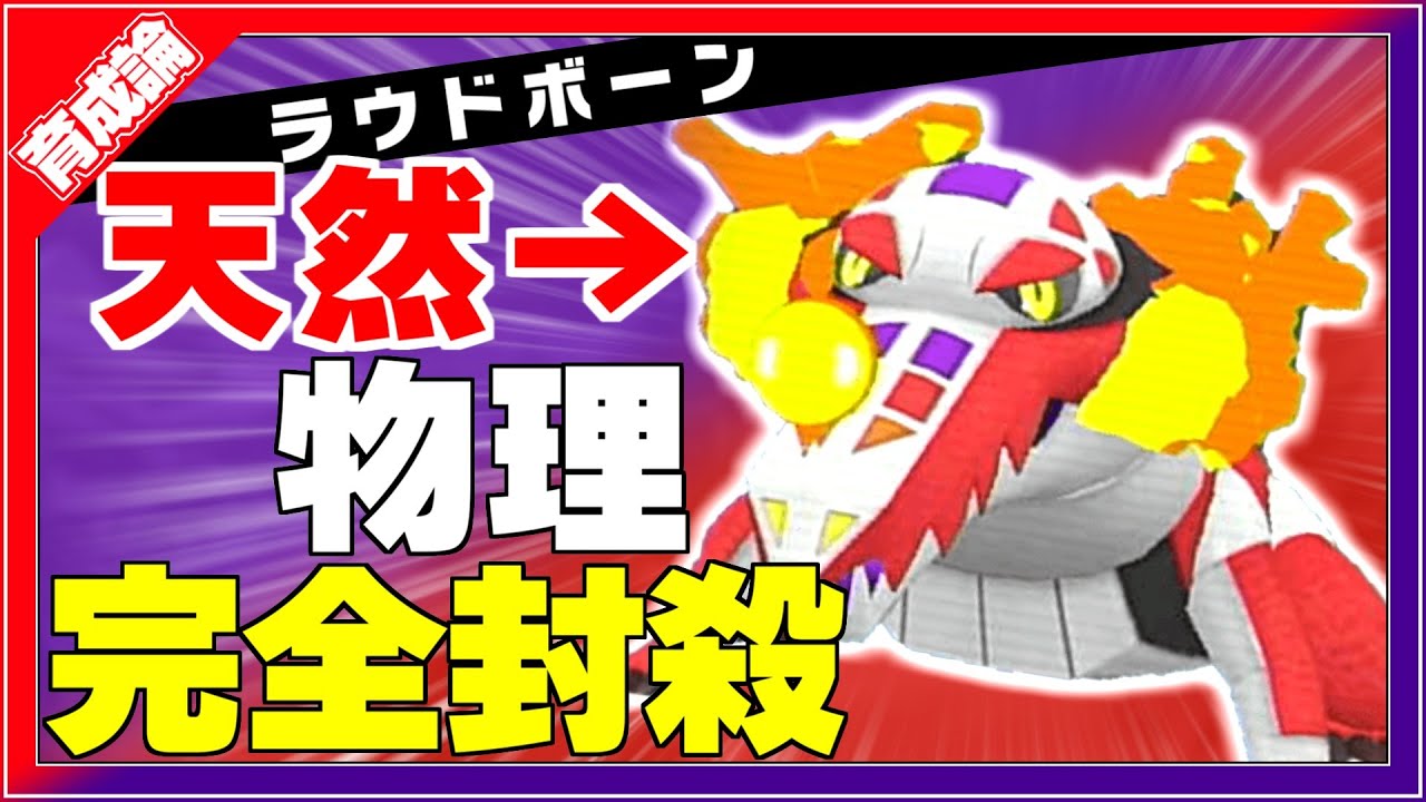 ポケモン剣盾 ホルード育成論対策 火力が異常の見た目はおっさん 高火力で相手をひれ伏せろ ポケモン育成論 Youtube