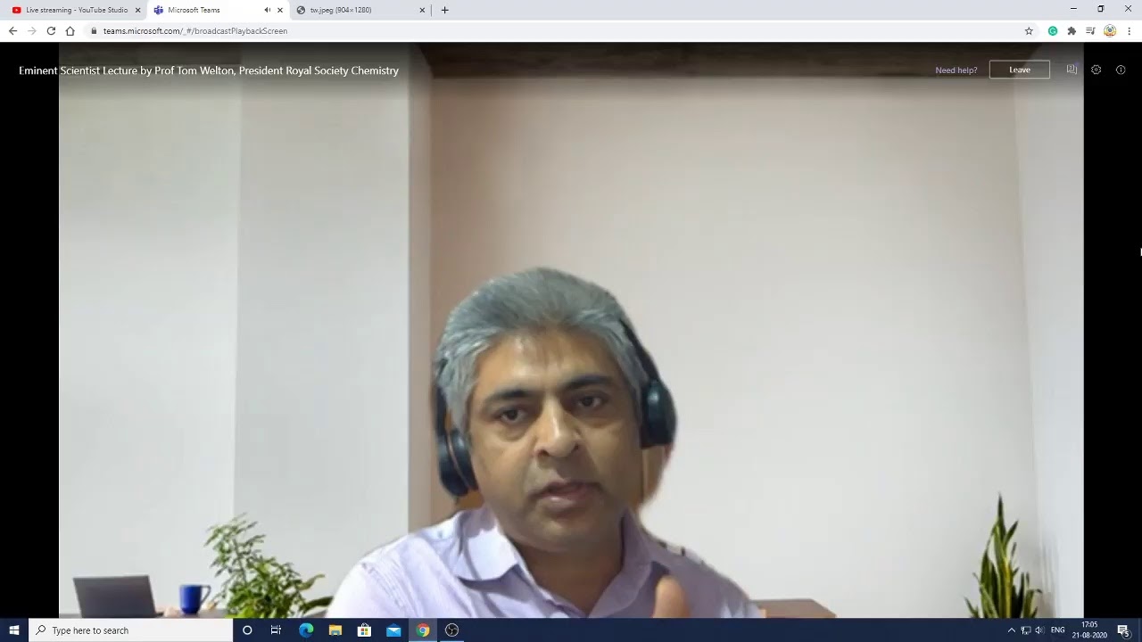 Eminent Scientist Lecture by Prof. Tom Welton, President, Royal Society