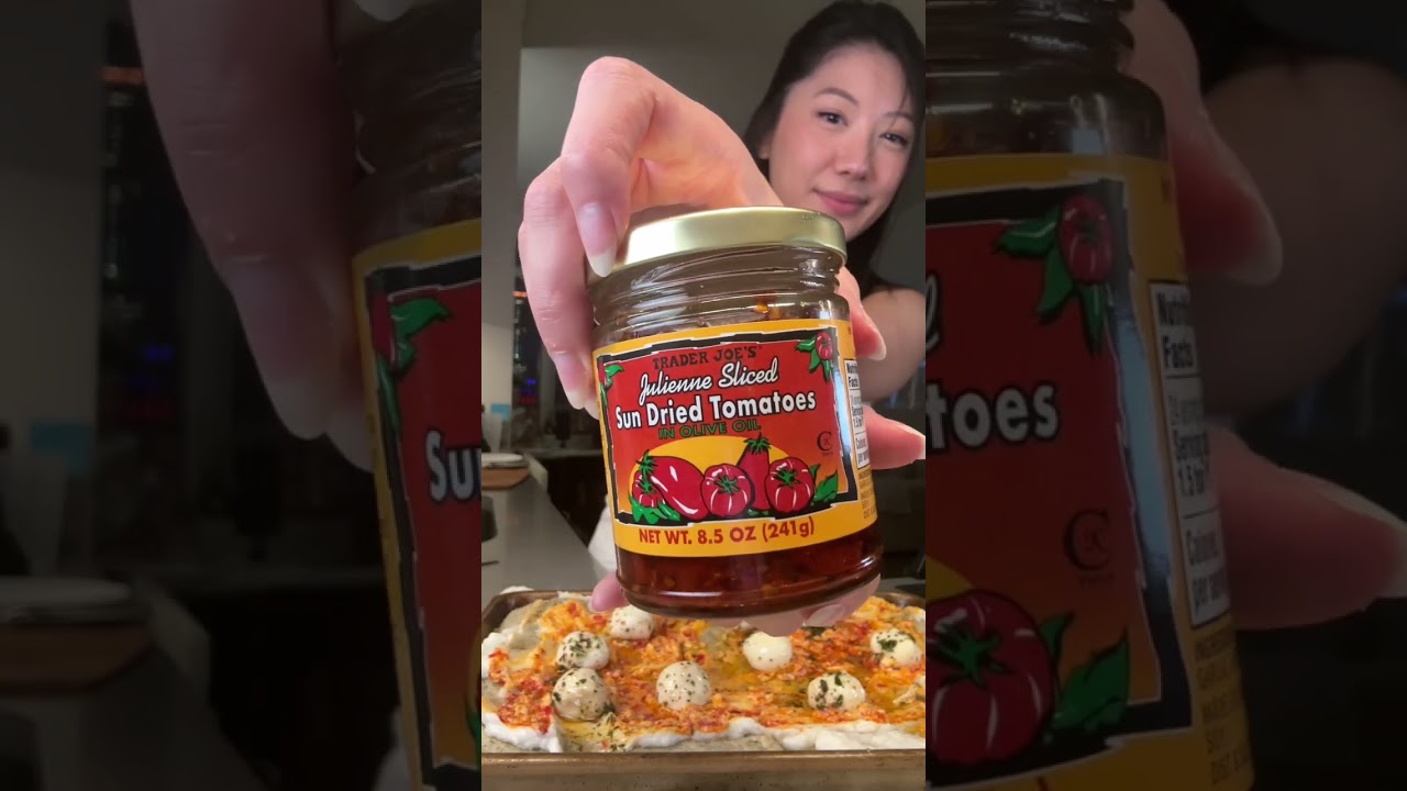 trying the viral trader joe's pizza!