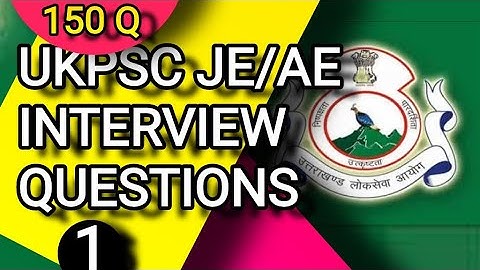 most important interview questions | UKPSC JE/AE part 1 | basic questions of civil engineering