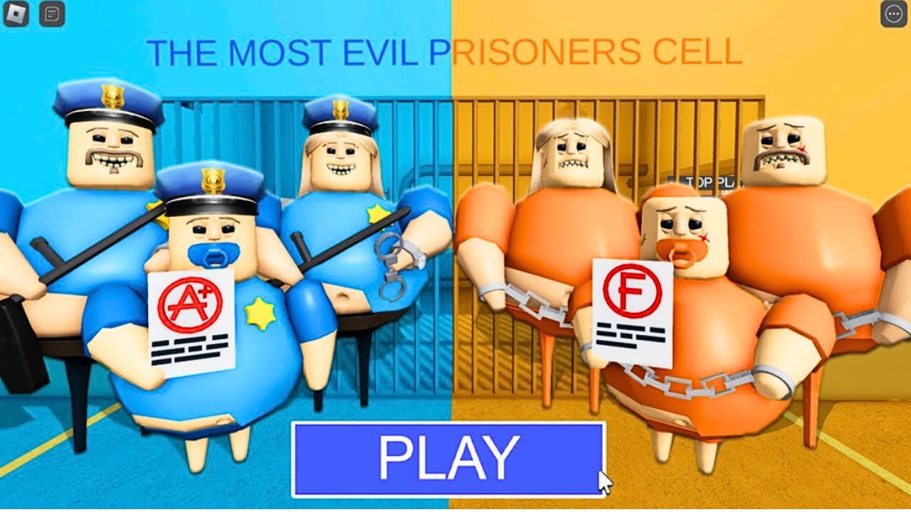 Police vs Criminal barry's prison run (Obby) walkthrough gameplay # ...